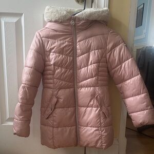Kids Pink Puffer Jacket